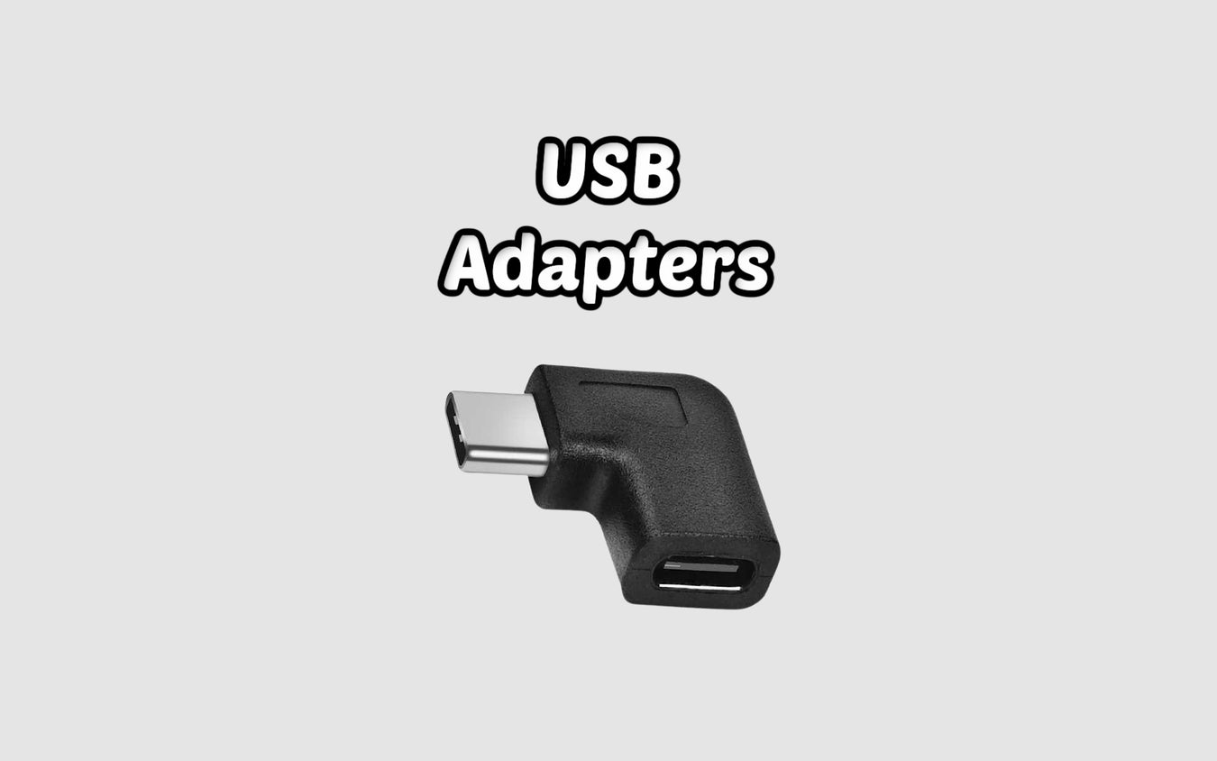 USB adapters collection image featuring multiple connector types and conversion solutions for universal device compatibility.