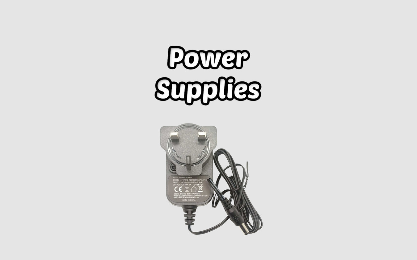 Power supply adapter collection image showcasing diverse adapter models and voltage solutions for various electronic devices and applications.