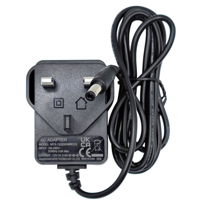 12V 2A AC Adapter Power Supply for Pure Evoke 3 DAB Radio.