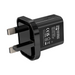 USB power adapter 5V 2A with UK 3-pin Type G plug.