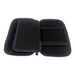 7" GPS sat nav hard EVA protective case opened flat showing inner flap and accessory mesh pocket