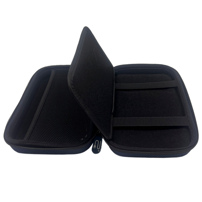 7-inch sat nav case opened showing interior compartment, EVA protective case for TomTom Garmin GPS navigation devices