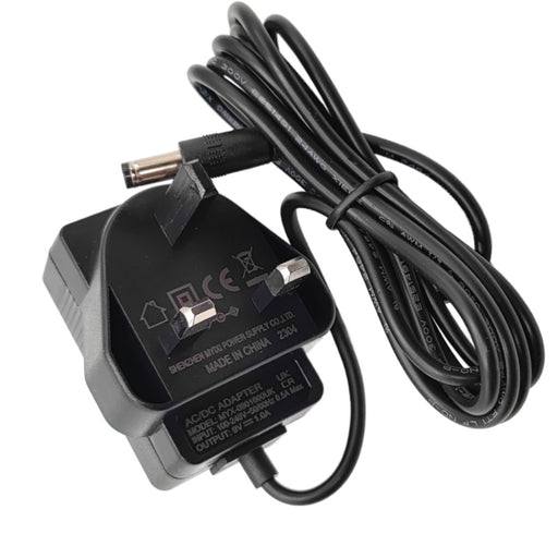 9V mains power adapter for Lansinoh SmartPump 2.0 and 2-in-1 double electric breast pump UK plug