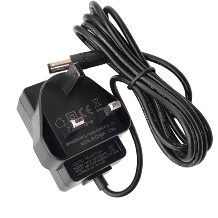 9V mains power adapter for Lansinoh SmartPump 2.0 and 2-in-1 double electric breast pump UK plug