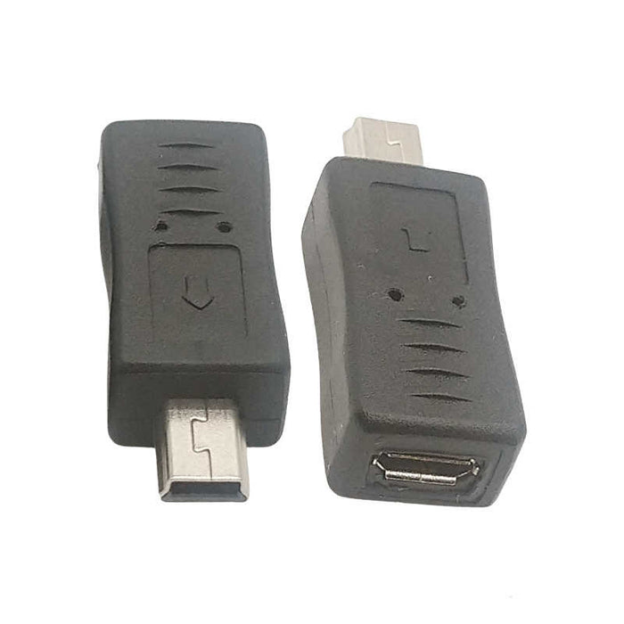 Mini USB Male to Micro USB Female Adapter Cable and Converter