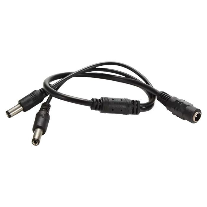 DC Power Splitter 2-Way Adapter 2.1mm 5.5mm 12V PSU CCTV LED Cable Connector.