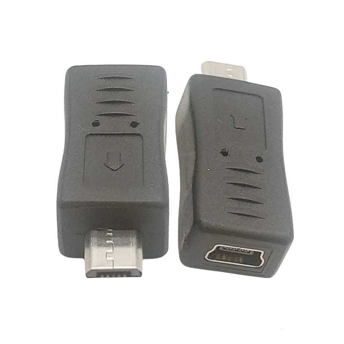 Micro USB Male to Mini USB Female Adapter Cable