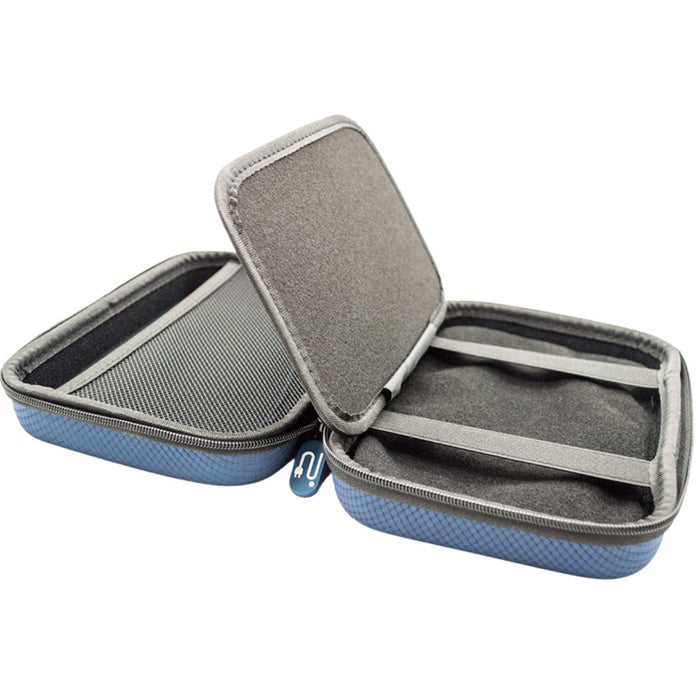 7-inch sat nav case opened showing interior compartment, EVA protective case for TomTom Garmin GPS navigation devices