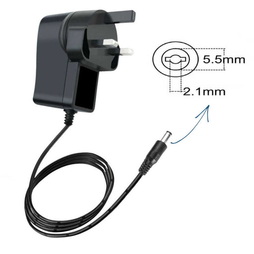 UK 9V 1A 1000mA AC/DC POWER SUPPLY ADAPTER CHARGER PLUG COMPATIBLE FOR ROBERTS GEMINI RD25 DAB RADIO