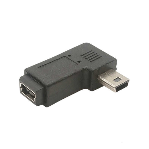 90 Degree Right Angle Mini 5pin USB B Male to Female PLUG Adapter Connector