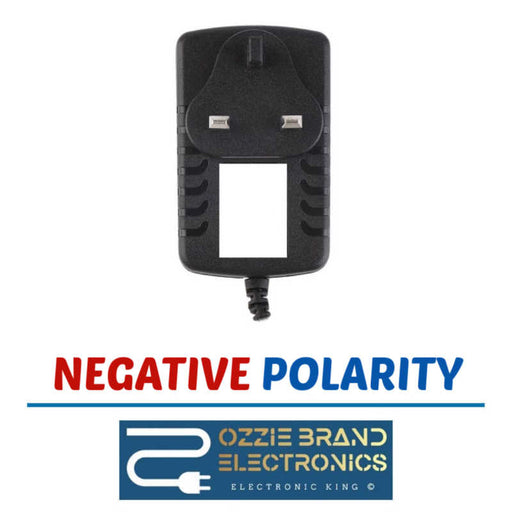UK 12V 2A 2000mA AC/DC NEGATIVE CENTER NEGATIVE POLARITY POWER SUPPLY ADAPTER PLUG 5.5MMX2.1MM TIP