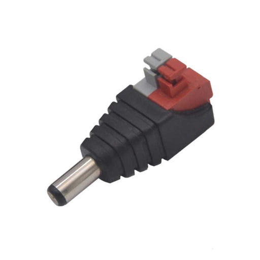 Cable Mount Terminal DC Power Plug, 5.5mm 2.1mm, 2A, 2 Pole