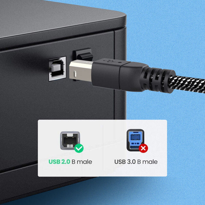 Pro Series USB-C to USB 2.0 Type B Shielded Printer Scanner Cable