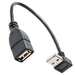 30cm 90 Degree Down Angled USB 2.0 A Male to Female Extension Cable