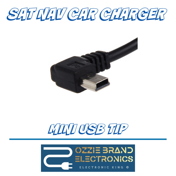 3.5M DC 5V 2.1A MINI USB CAR POWER CHARGER ADAPTER CABLE CORD COMPATIBLE FOR GPS CAR CAMERA MP3 MOBILE PHONE AND MANY MORE - OZZIE BRAND ELECTRONICS