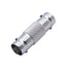 BNC female-to-female coupler 50 ohm RF coax adapter silver connector