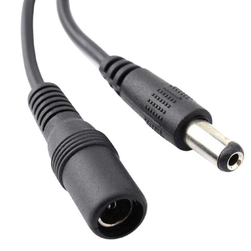 DC Power Extension Lead with 5.5mm x 2.1mm Connectors, 100cm