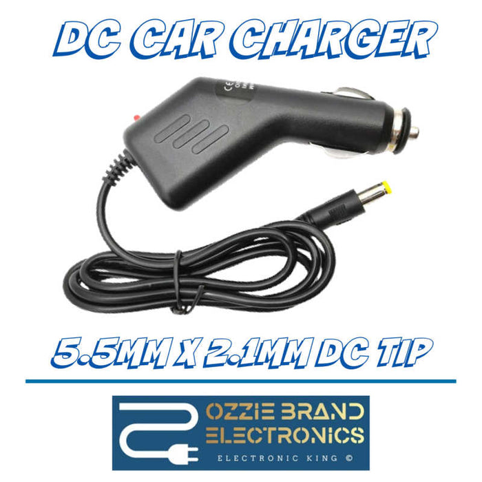 12V-24V-12V 2A 2000MA DC 5.5MM X 2.1MM CAR CHARGER POWER SUPPLY ADAPTER 12V 2A - (5.5X2.1) (5.5MMX2.1) (5.5MM/2.1MM) - OZZIE BRAND ELECTRONICS