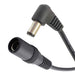 DC Male 5.5mm x 2.1mm RIGHT ANGLE 90° convertor extension to female 5.5mm x 2.1mm straight tip, 100CM